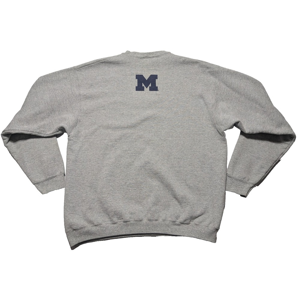VTG‎ MICHIGAN WOLVERINES - Men XL Gray FOTL Super Cotton Heavyweight Sweatshirt